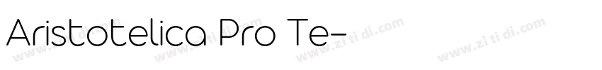 Aristotelica Pro Te字体转换